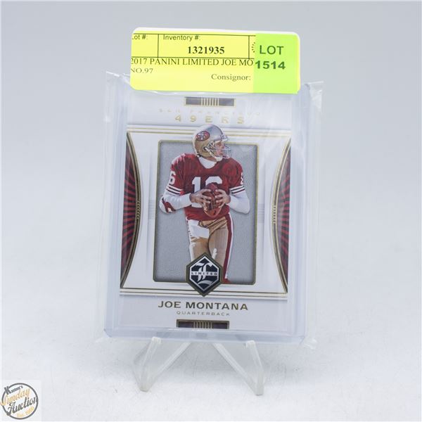2017 PANINI LIMITED JOE MONTANA NO.97