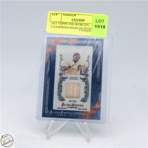 2011 TOPPS THE WORLD'S CHAMPIONS MARLON BYRD GAME