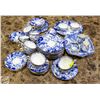 Image 1 : VINTAGE ROYAL CROWN DERBY MIKADO PLATE: BLUE &