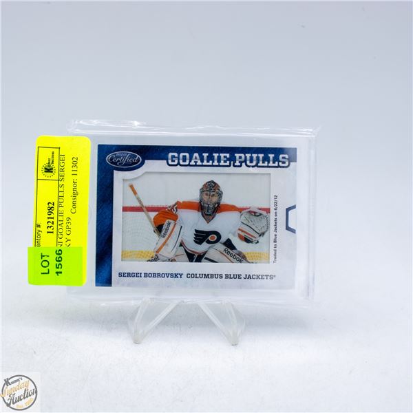 2012 PANINI GOALIE PULLS SERGEI BOBROVSKY GP39
