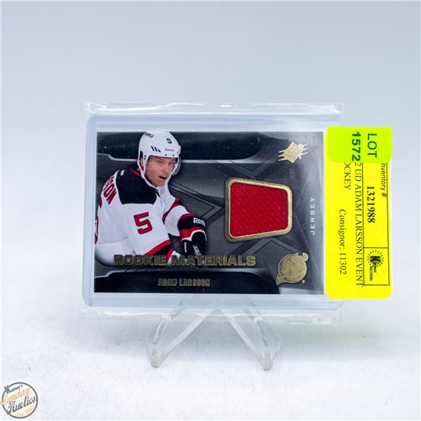 2011-2012 UD ADAM LARSSON EVENT USED HOCKEY