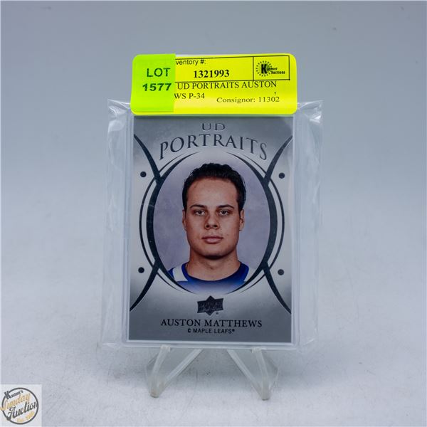 2018-2019 UD PORTRAITS AUSTON MATTHEWS P-34