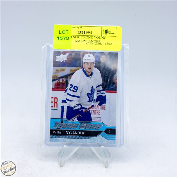 2016-17 UD SERIES ONE YOUNG GUNS WILLIAM NYLANDER