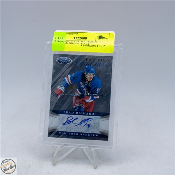 2012 PANINI BRAD RICHARDS CERTIFIED SIGNATURES