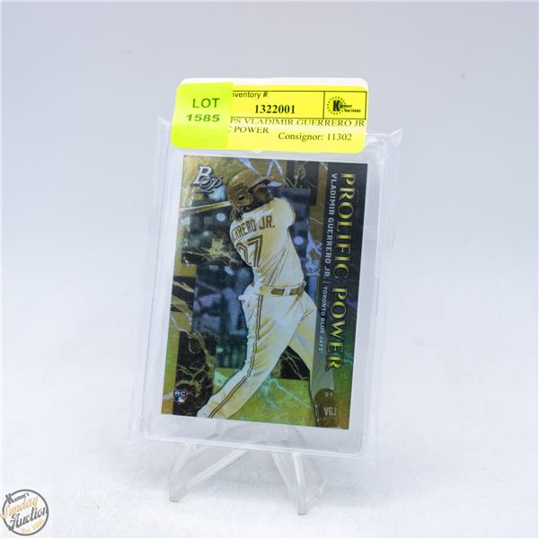 2019 TOPPS VLADIMIR GUERRERO JR PROLIFIC POWER