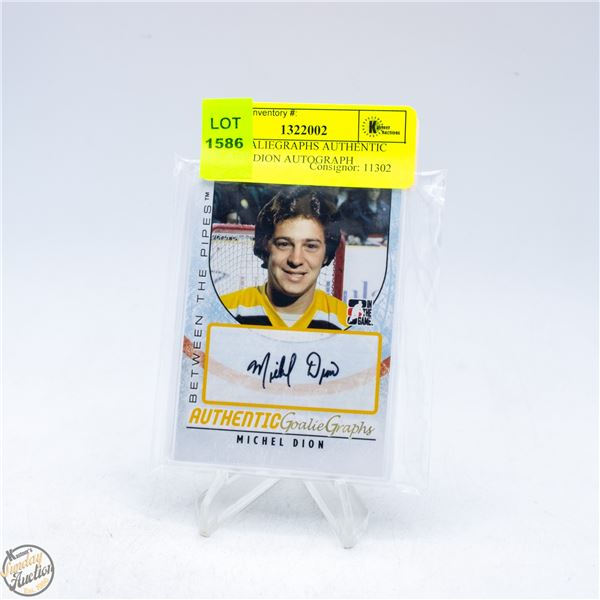 2007 GOALIEGRAPHS AUTHENTIC MICHEL DION AUTOGRAPH