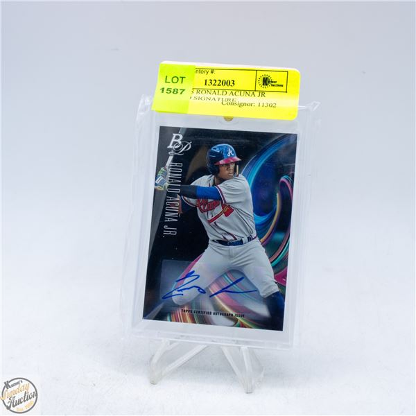 2018 TOPPS RONALD ACUNA JR CERTIFIED SIGNATURE
