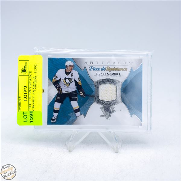 2016 UD PIECE DE RESISTANCE SIDNEY CROSBY ARTIFACT