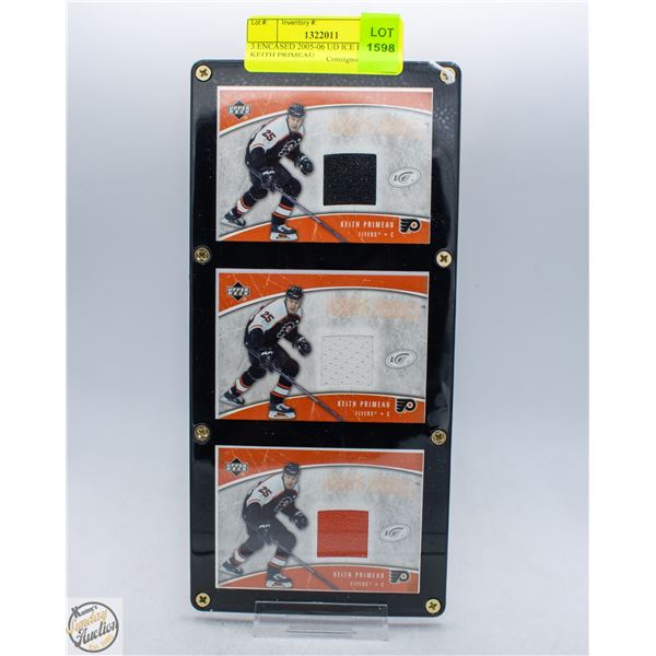 3 ENCASED 2005-06 UD ICE HOCKEY KEITH PRIMEAU