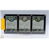 Image 2 : 3 ENCASED 01-02 MASK CARDS MIDDLE IS 1 OF 300