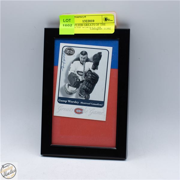 2001-02 FLEER GREATS OF THE GAME GUMP WORSLEY #88