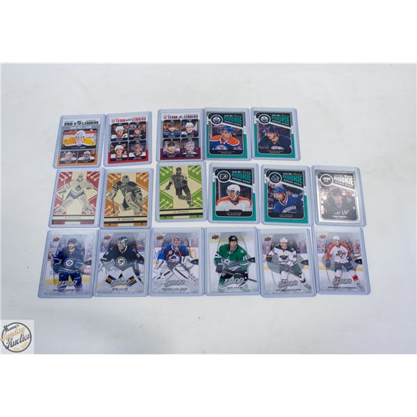LOT OF 17 ASSORTED HOCKEY CARDS INCLUDES: 3X