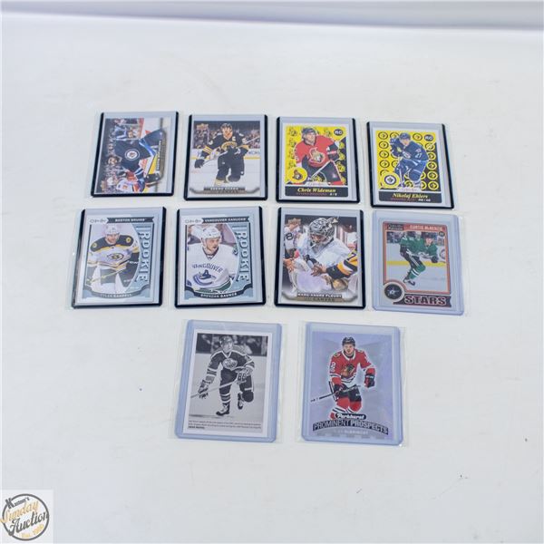 10 ASSORTED HOCKEY CARDS: 2X UD CANVAS (ZDENO