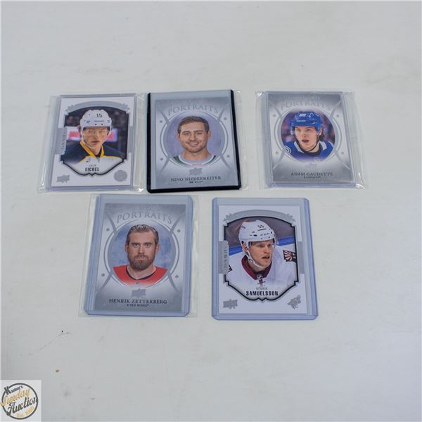 5 UPPER DECK PORTRAITS CARDS: NINO NIEDERREITER