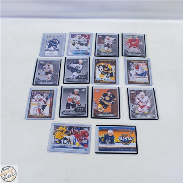 14 ASSORTED UPPER DECK HOCKEY CARDS
