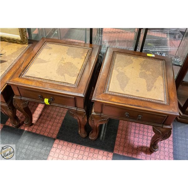 PAIR OF MATCHING ORNATE CARVED LEGS