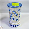 Image 1 : BORSKE SKLO CUT TO CLEAR VASE WITH