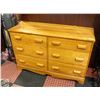 Image 1 : SOLID BIRCH 6 DRAWER DRESSER H-32" W-17.5" L-48.5"