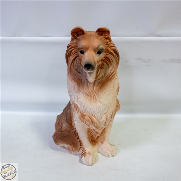 CERAMIC COLLIE STATUE