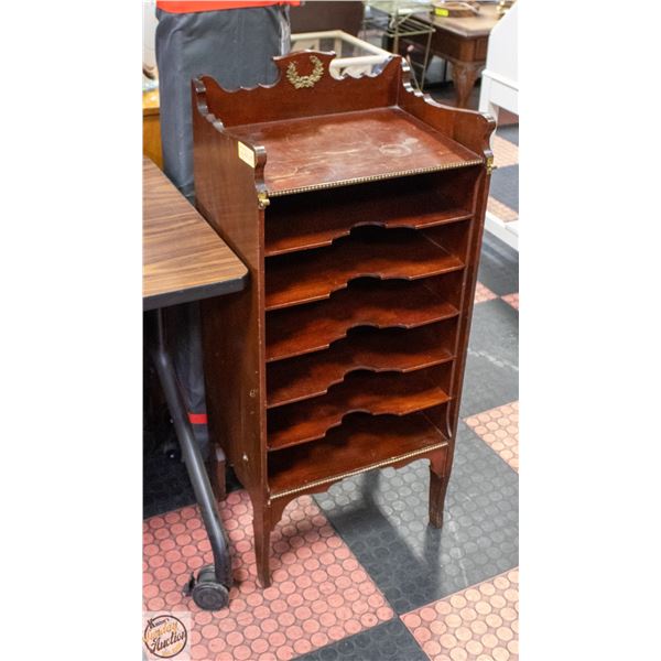 ANTIQUE NOTE FILE CABINET 38X17.5X13