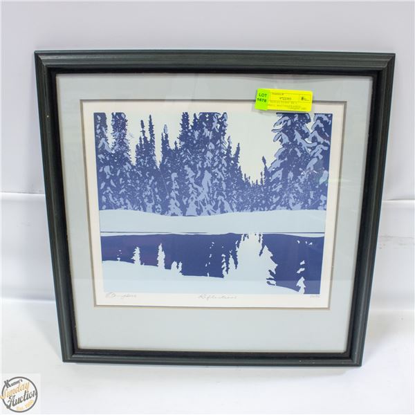 54/85 “REFLECTIONS” BY L. CAMPBELL MATTED/FRAMED