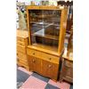 Image 1 : SMALL CHINA CABINET WITH 2 DRAWERS AND CABINET
