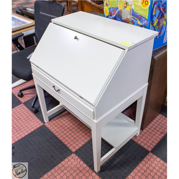 IKEA HEMNES SECRETARY DESK WHITE H-40.5"