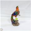 Image 1 : 13.5" TALL TIFFANY STYLE CERAMIC/STAINED GLASS