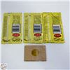 Image 2 : 3 SEALED 1996-97 HOCKEY GREATS GOLD PLATED FINDER