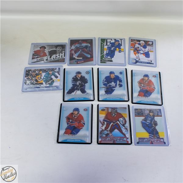11 ASSORTED HOCKEY CARDS
