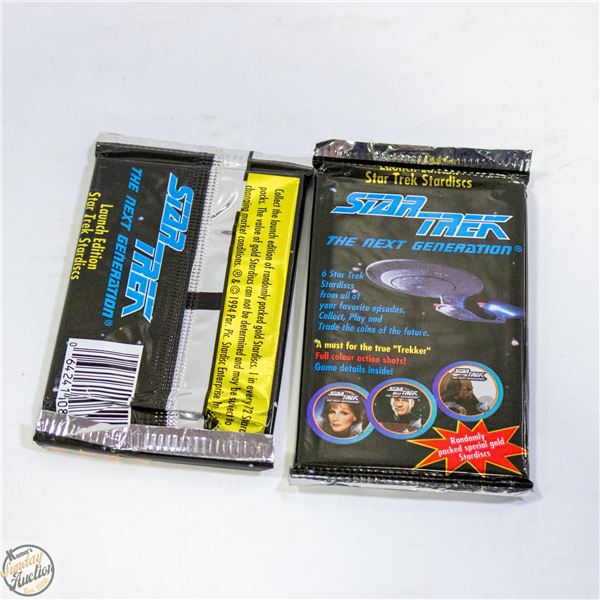 2 SEALED STAR TREK THE NEXT GENERATION LAUNCH