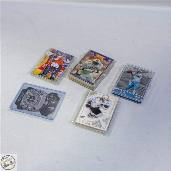 LOT OF HOCKEY AND FOOTBALL CARDS