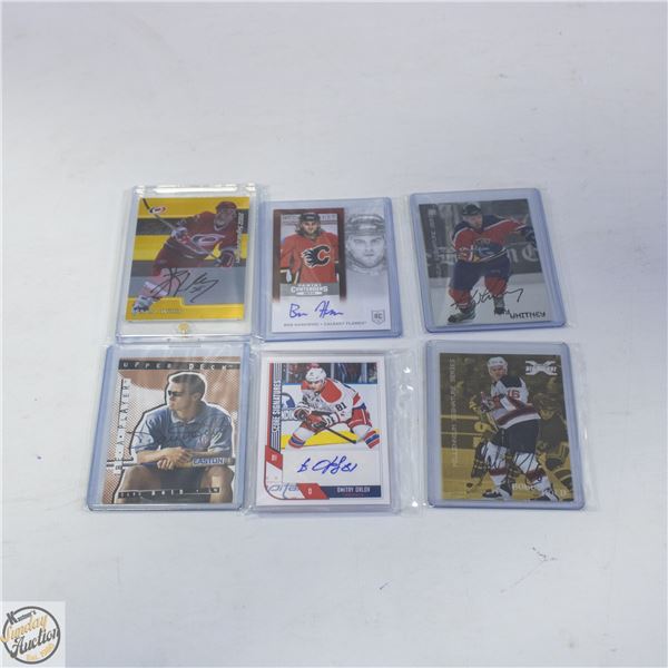 6 SIGNED SPORTS CARDS: PANINI BEN HANOWSKI, IN THE