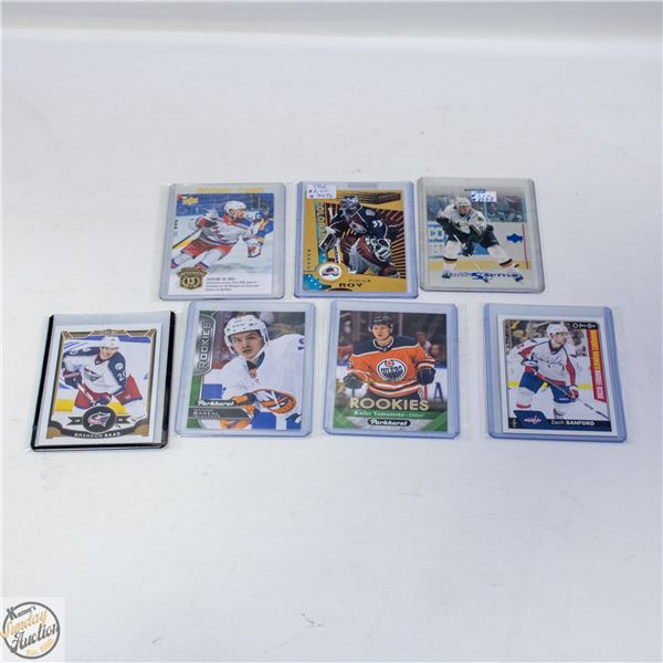 7 ASSORTED HOCKEY CARDS