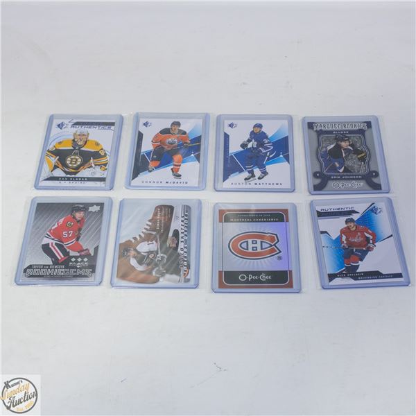 8 ASSORTED HOCKEY CARDS