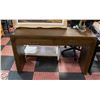 Image 1 : ASSEMBLED FOREMOST HALLWAY TABLE *SOME SCRATCHES*