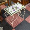 Image 1 : WROUGHT IRON WINE THEME CERAMIC TOP