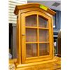 Image 1 : WALL MOUNT 3 SHELF WALL DISPLAY CABINET H-20.5"