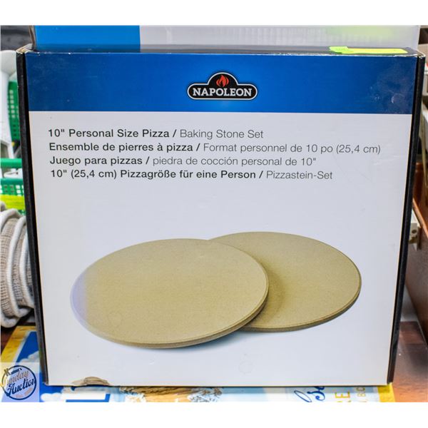 NEW 10" NAPOLEON BAKING STONE SET