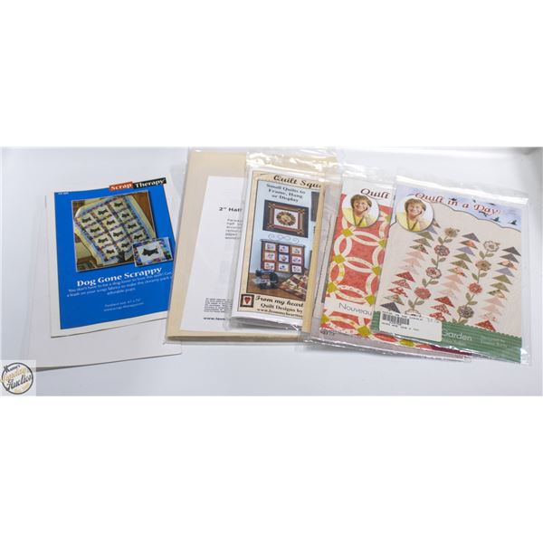 QUILTING PATTERNS- ASSORTED