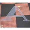 Image 1 : HUDSON'S BAY NEON SIGN- ACRYLIC BACKER- LETTER A