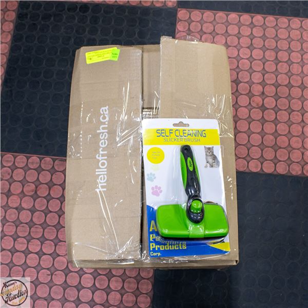 21 PET BRUSHES WORKS ON CATS OR DOGS PUSH BUTTON-