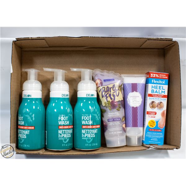 NEW FOOT WASH/CREAM/SCRUB PRODUCTS