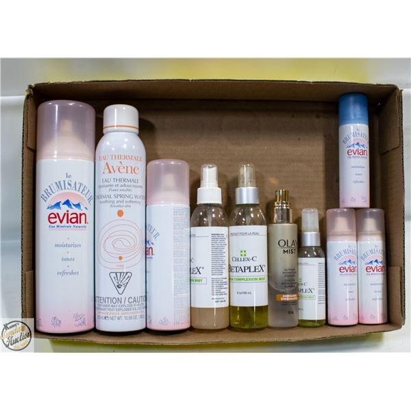 FLAT OF MOISTURIZING AND VARIOUS MISTS