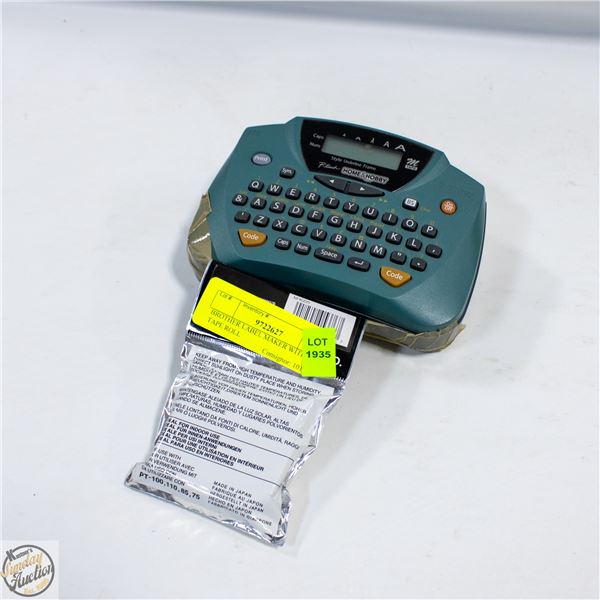 BROTHER LABEL MAKER WITH NEW TAPE ROLL