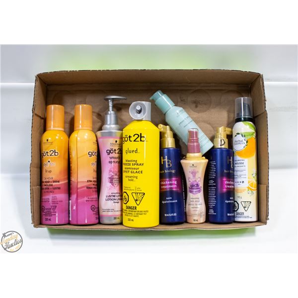 HAIRSPRAY MOUSSE+STYLING PRODUCTS