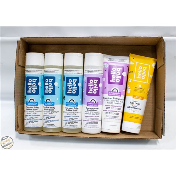 HELLO BELLO BABY BATH SOAPS/LOTIONS
