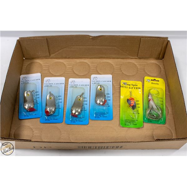 6 X FISHING LURES