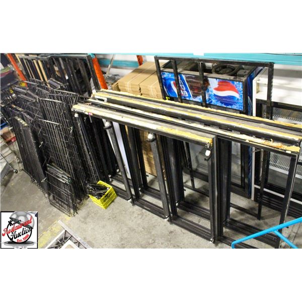 LARGE WALK IN COOLER STOREFRONT DISPLAY ASSEMBLY