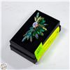 Image 1 : IRIDESCENT & GREEN RHINESTONE BROOCH
